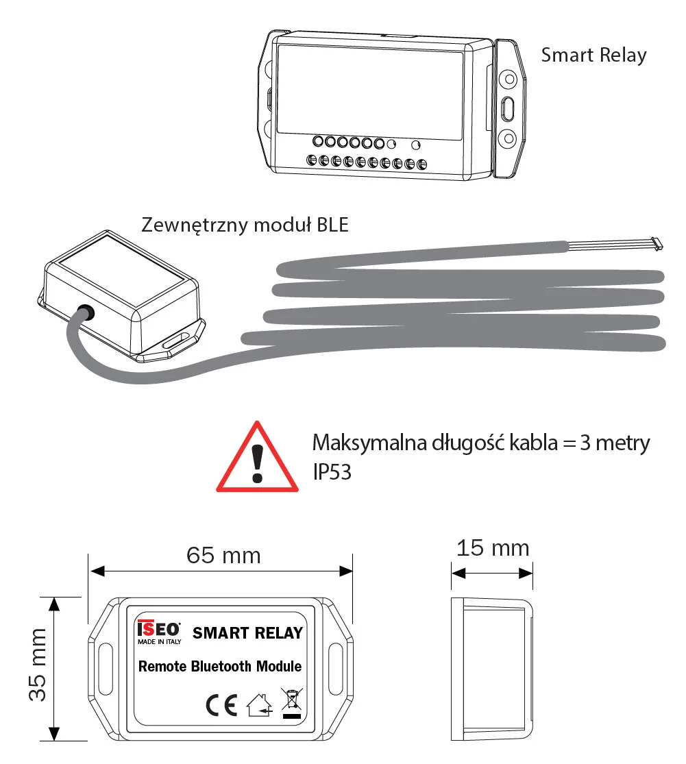 Smart Relay 2.0 z zewnetrznym modulem Bluetooth 5.0